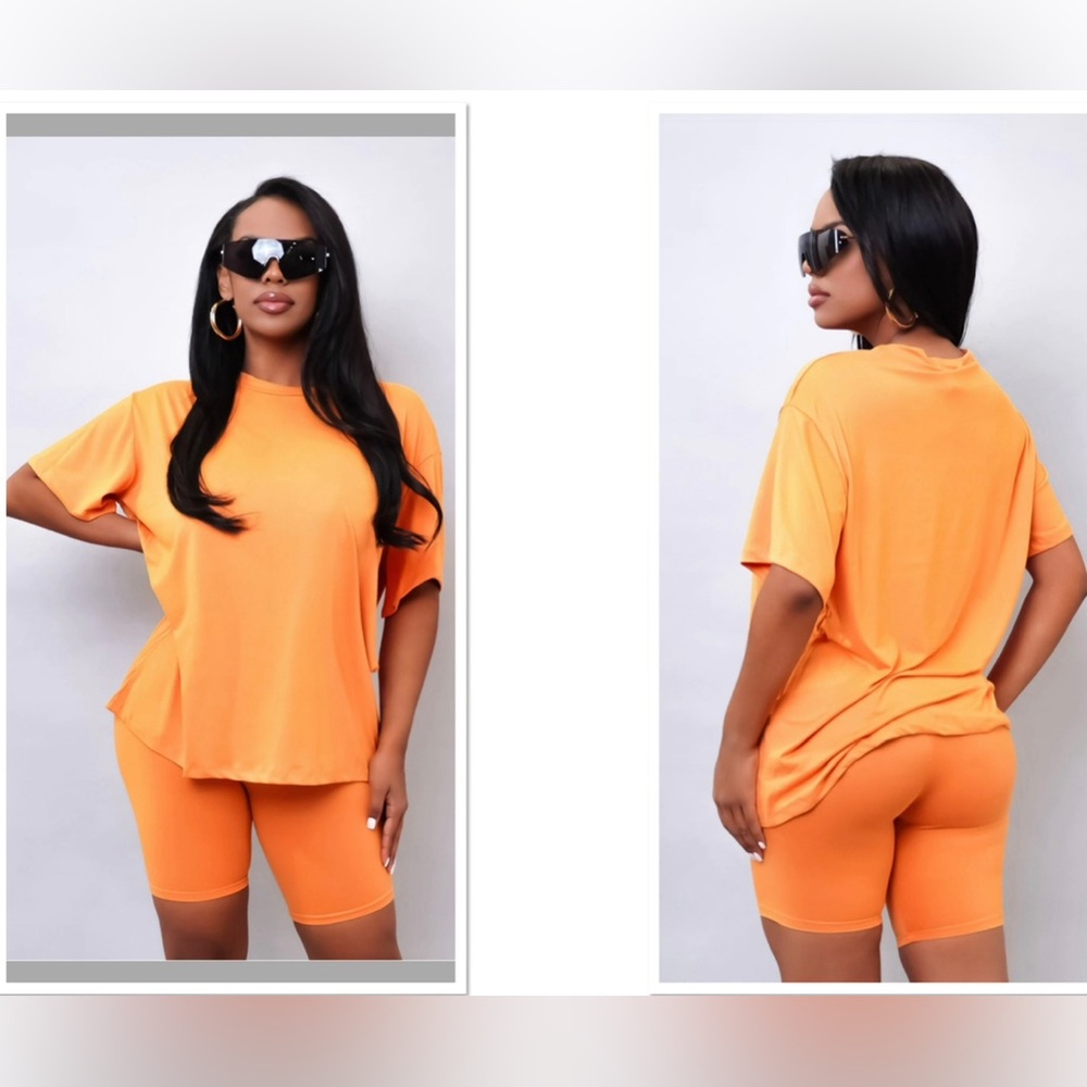 2 piece orange lounge set
